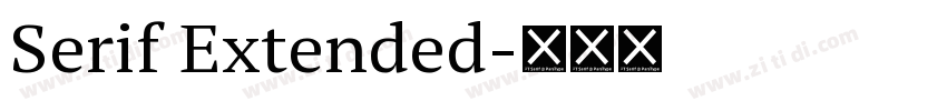 Serif Extended字体转换 Serif Extended字体转换
